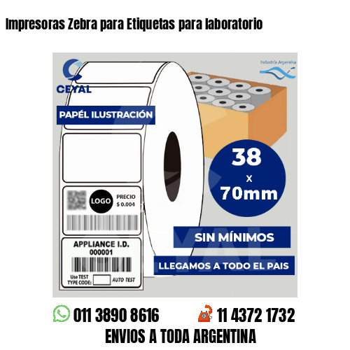 Impresoras Zebra para Etiquetas para laboratorio