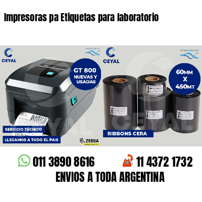 Impresoras pa Etiquetas para laboratorio