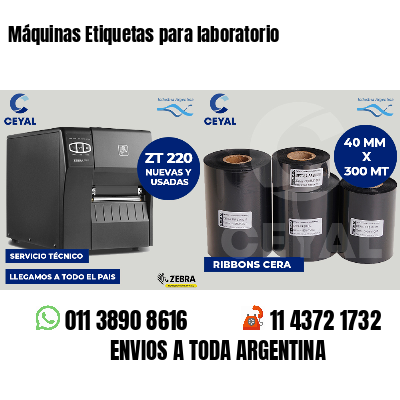 Máquinas Etiquetas para laboratorio