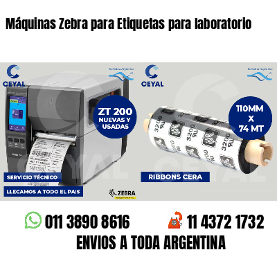 Máquinas Zebra para Etiquetas para laboratorio