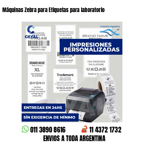 Máquinas Zebra para Etiquetas para laboratorio