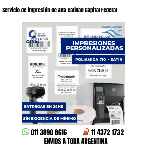 Servicio de impresión de alta calidad Capital Federal