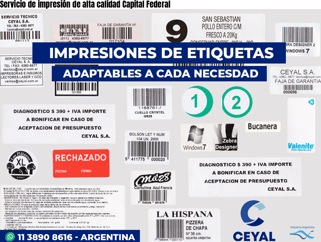 Servicio de impresión de alta calidad Capital Federal