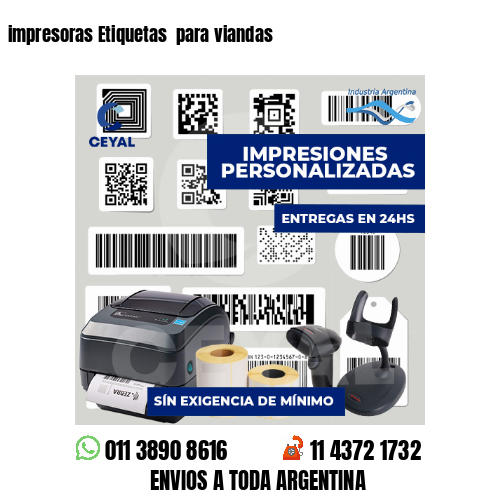 impresoras Etiquetas  para viandas 