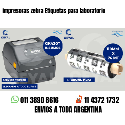 impresoras zebra Etiquetas para laboratorio