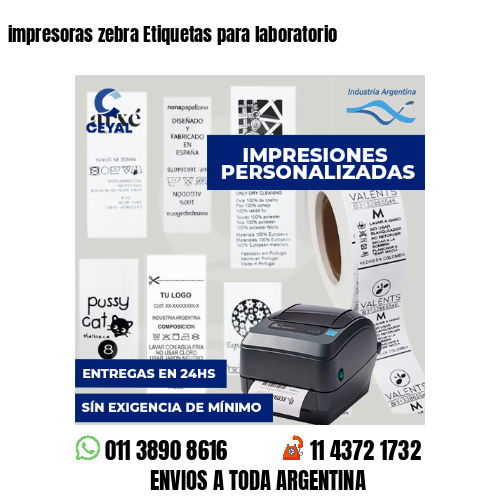 impresoras zebra Etiquetas para laboratorio