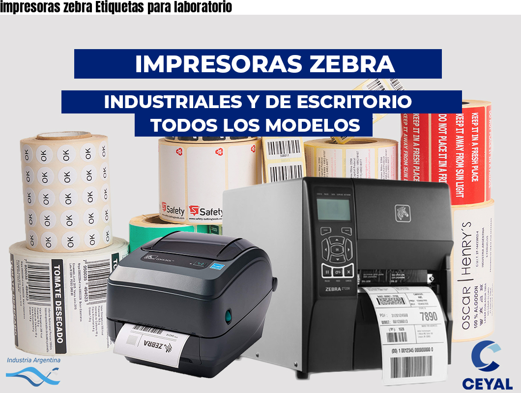 impresoras zebra Etiquetas para laboratorio