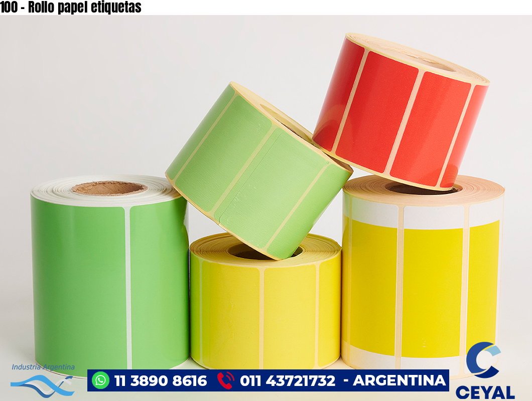 100 - Rollo papel etiquetas