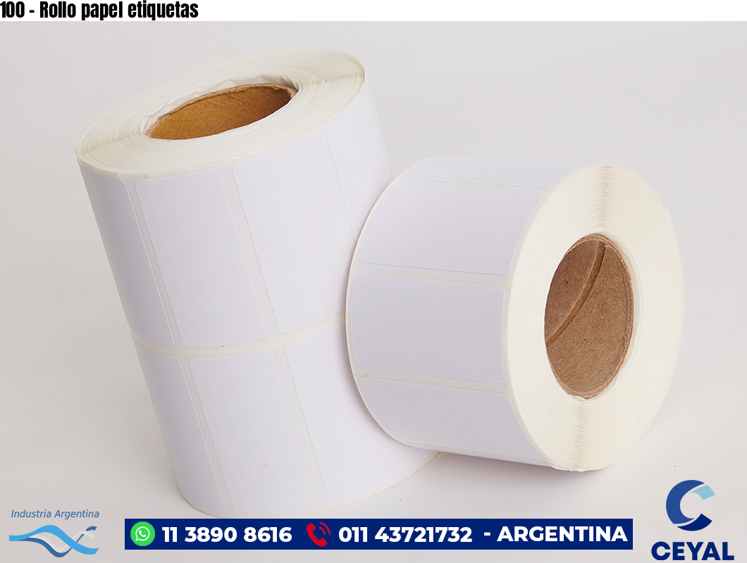 100 – Rollo papel etiquetas