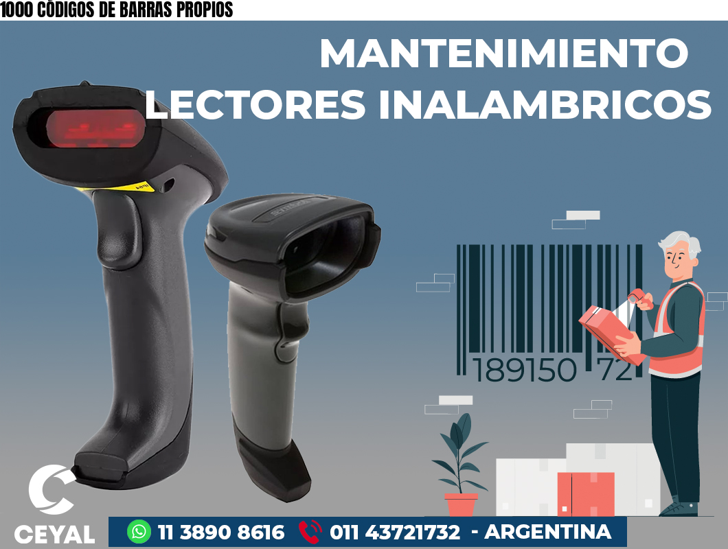 1000 CÓDIGOS DE BARRAS PROPIOS