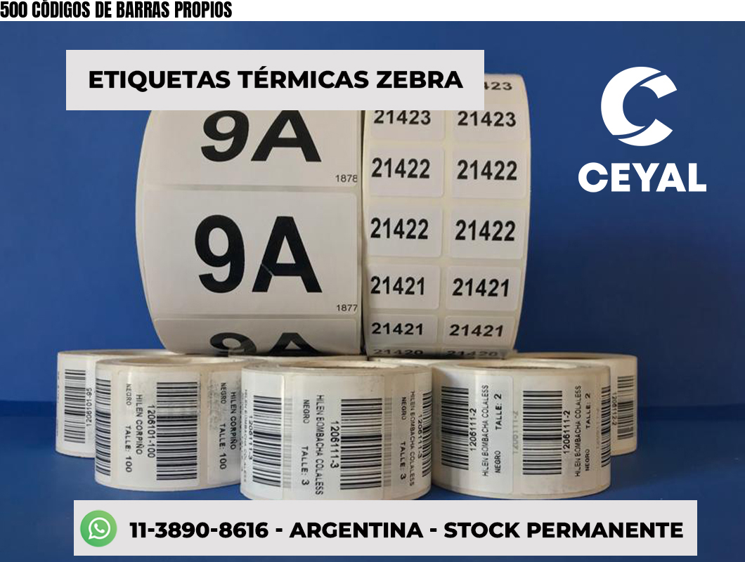 500 CÓDIGOS DE BARRAS PROPIOS