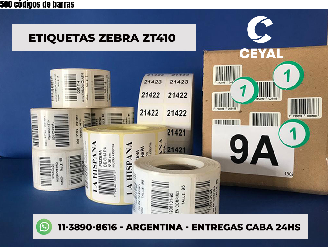 500 códigos de barras