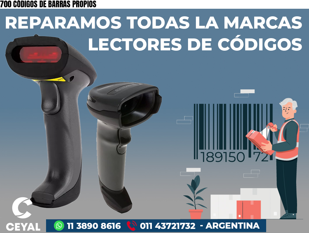 700 CÓDIGOS DE BARRAS PROPIOS