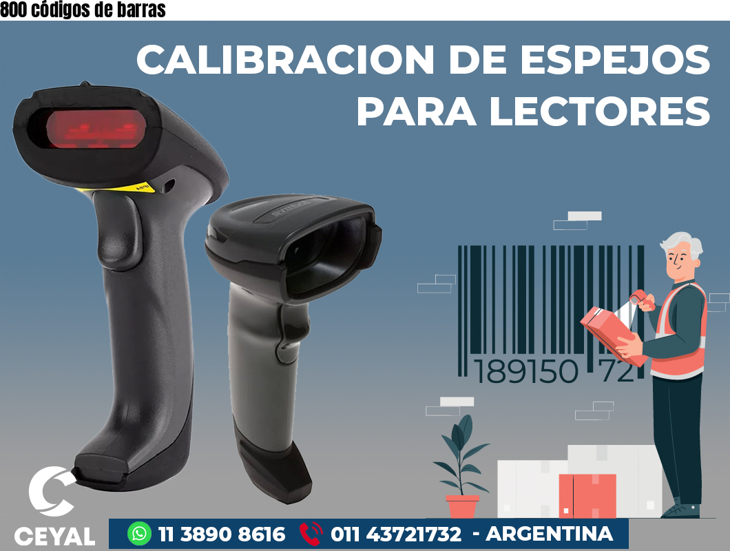 800 códigos de barras