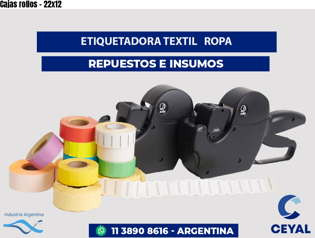 Cajas rollos - 22x12