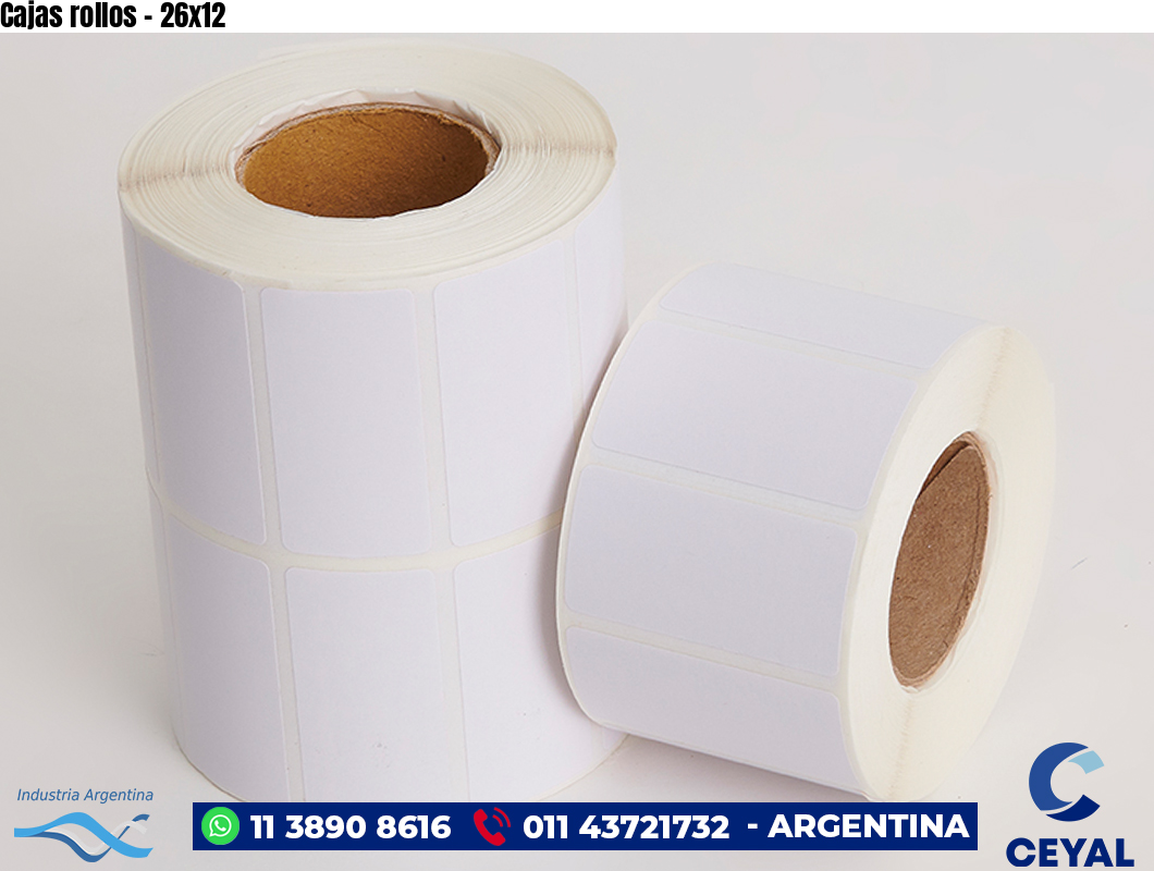 Cajas rollos - 26x12