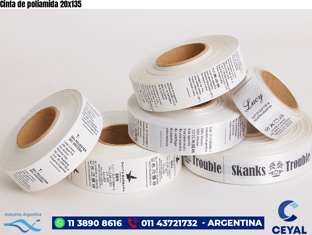 Cinta de poliamida 20×135