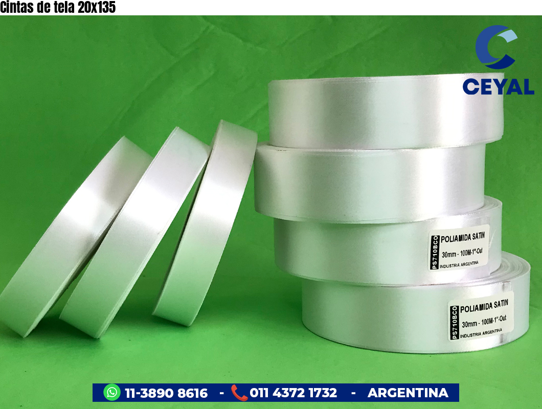 Cintas de tela 20x135