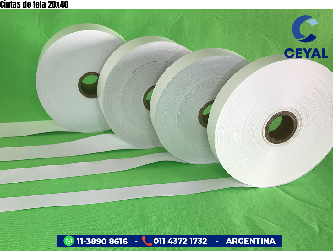 Cintas de tela 20x40