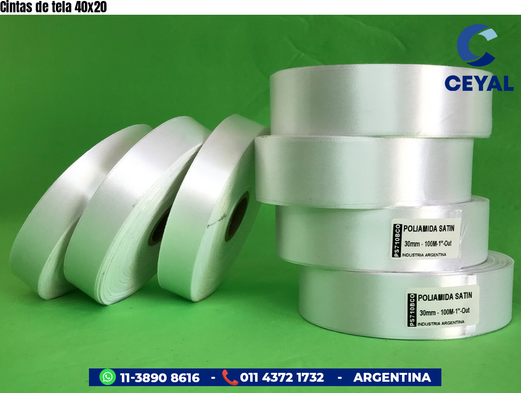 Cintas de tela 40×20