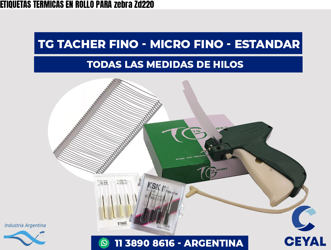 ETIQUETAS TERMICAS EN ROLLO PARA zebra Zd220