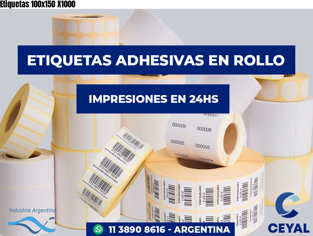 Etiquetas 100x150 X1000