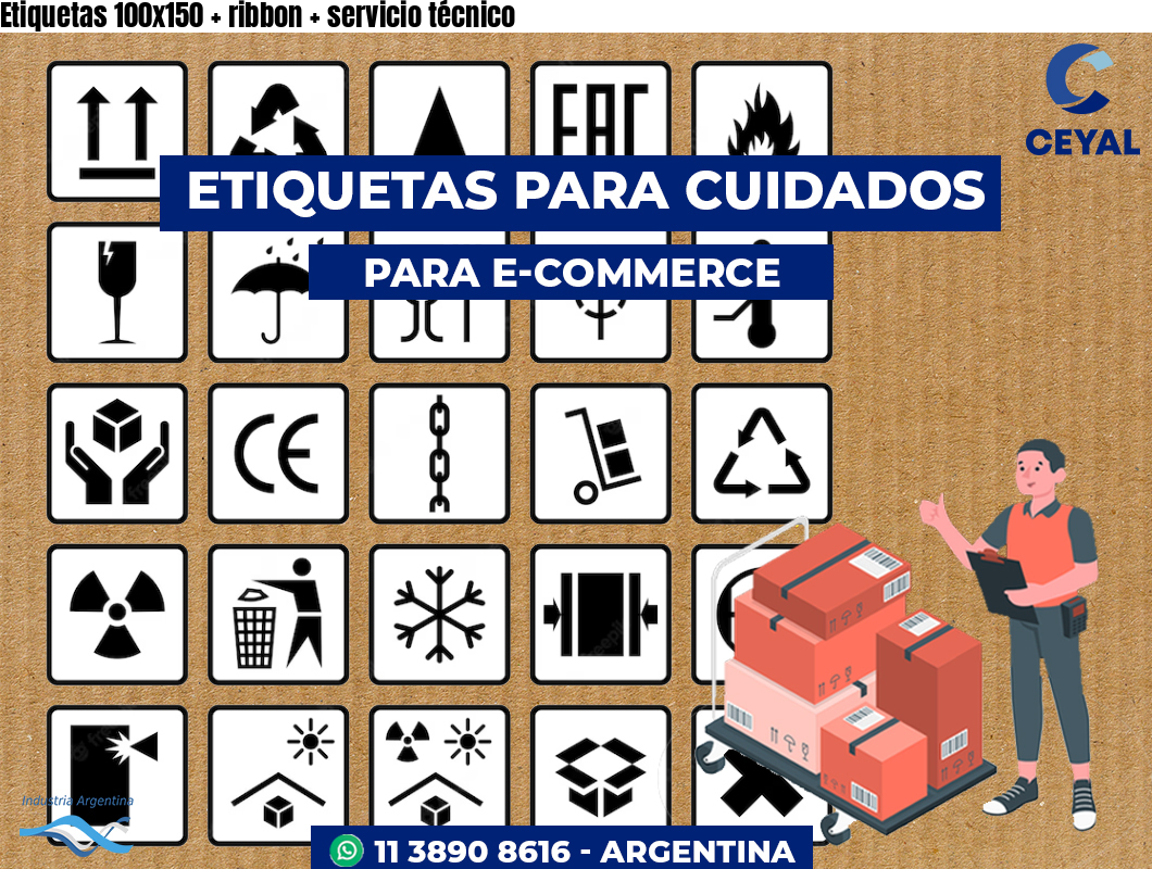 Etiquetas 100x150   ribbon   servicio técnico