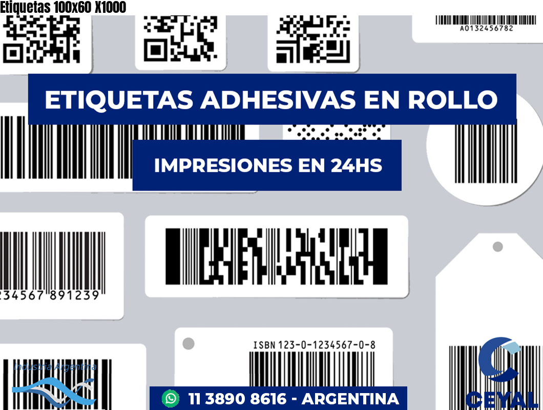 Etiquetas 100x60 X1000