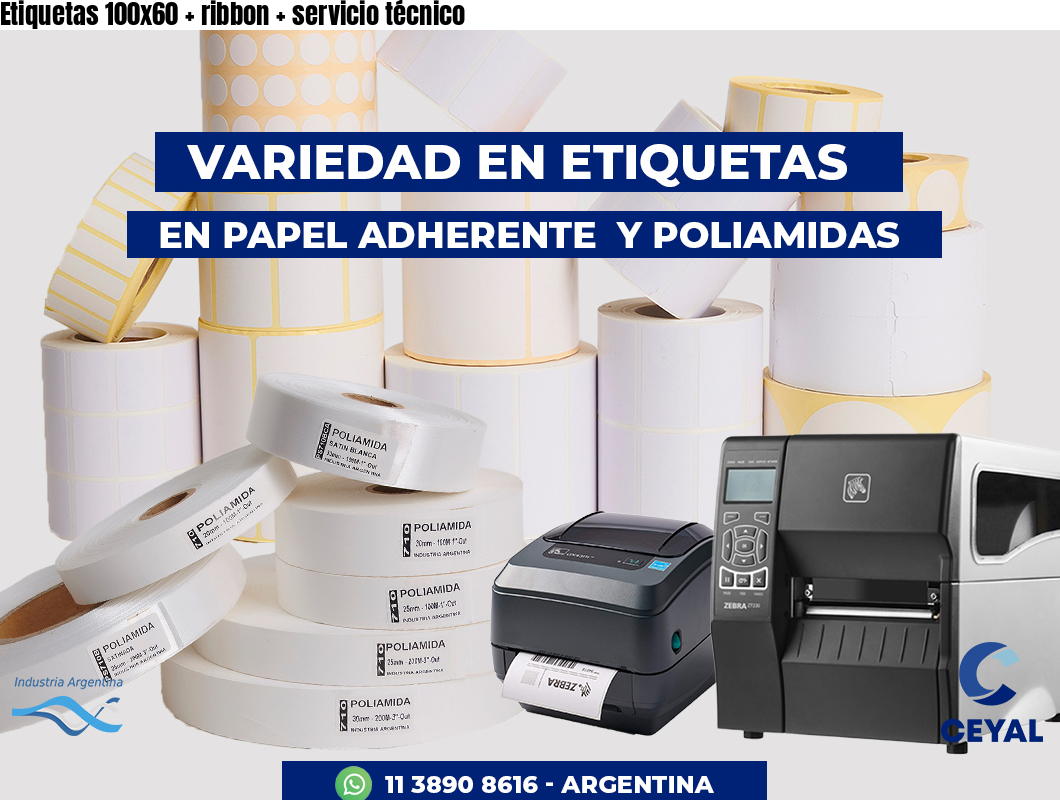 Etiquetas 100x60   ribbon   servicio técnico