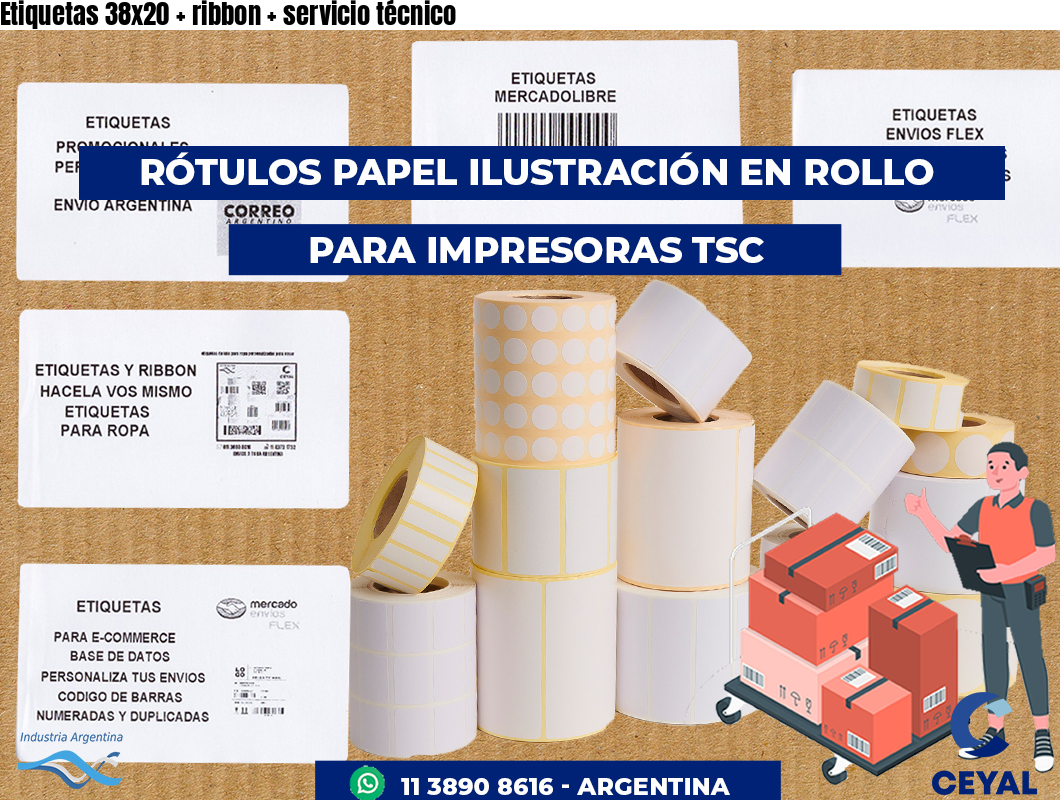 Etiquetas 38x20   ribbon   servicio técnico
