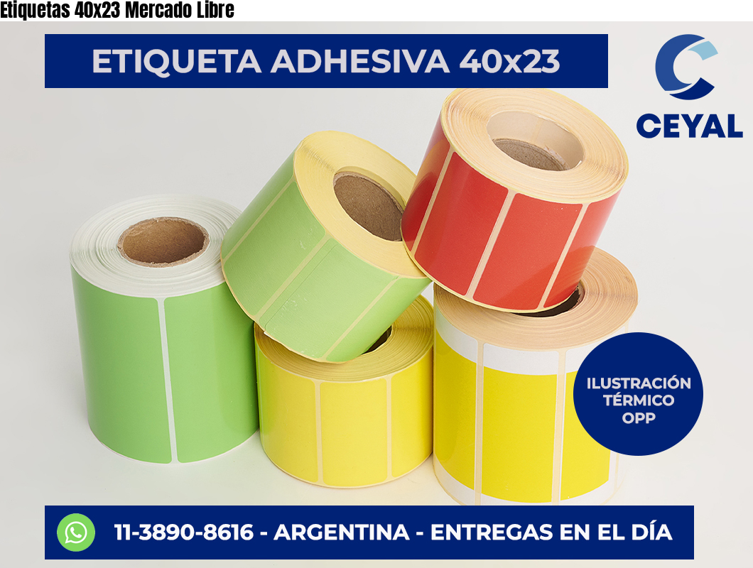 Etiquetas 40×23 Mercado Libre
