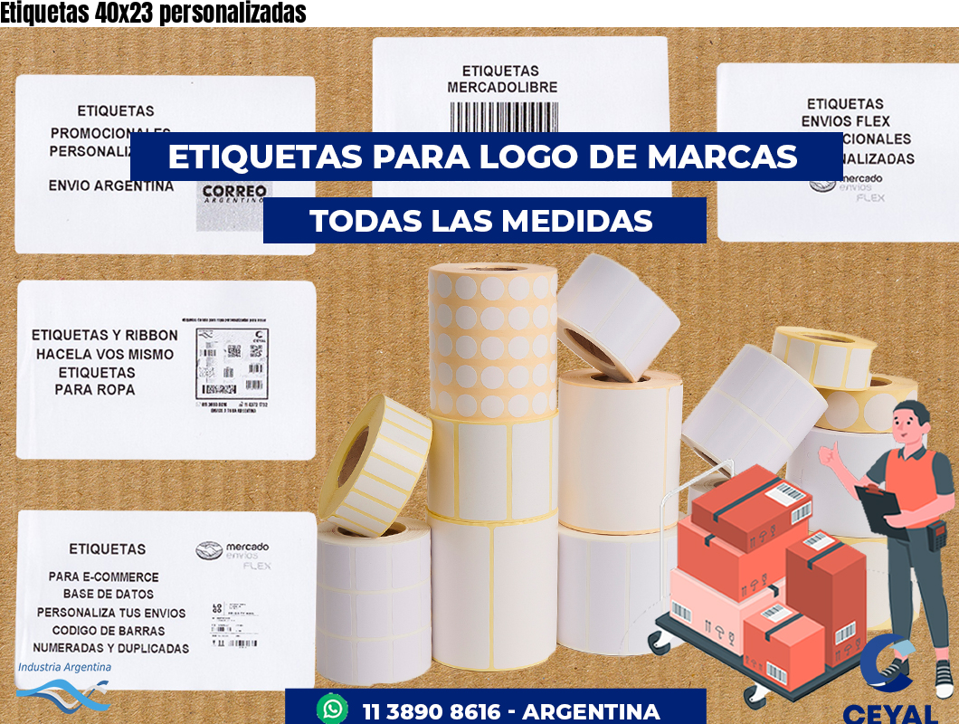 Etiquetas 40x23 personalizadas