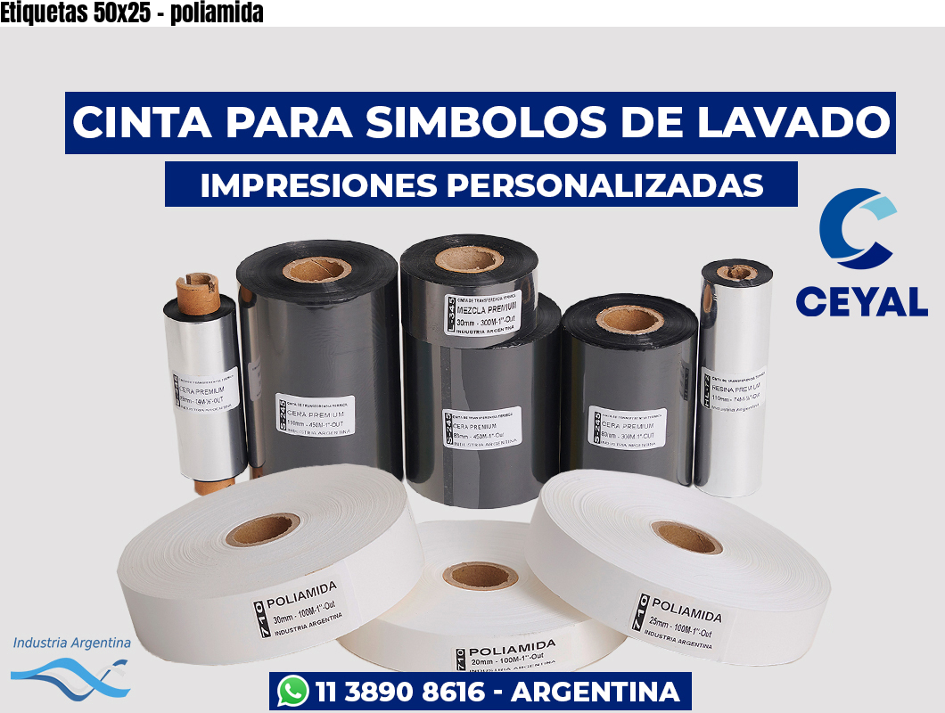 Etiquetas 50×25 – poliamida