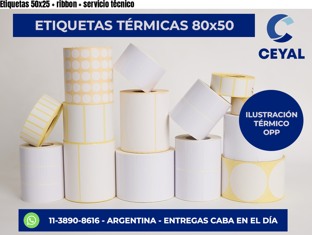 Etiquetas 50x25   ribbon   servicio técnico
