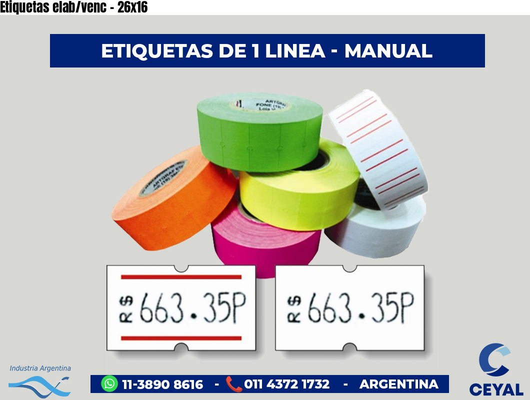 Etiquetas elab/venc - 26x16