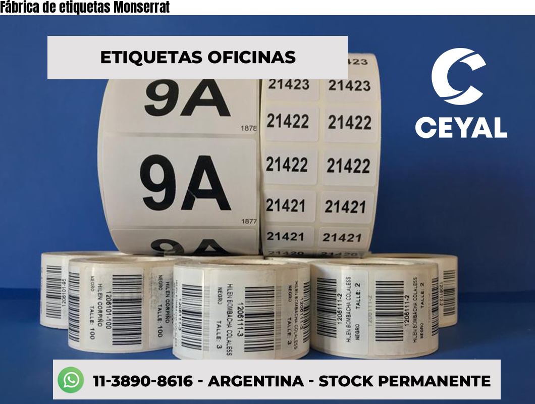 Fábrica de etiquetas Monserrat