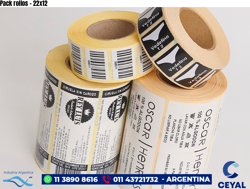 Pack rollos - 22x12