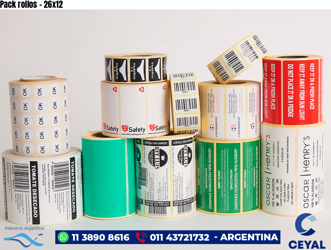 Pack rollos - 26x12