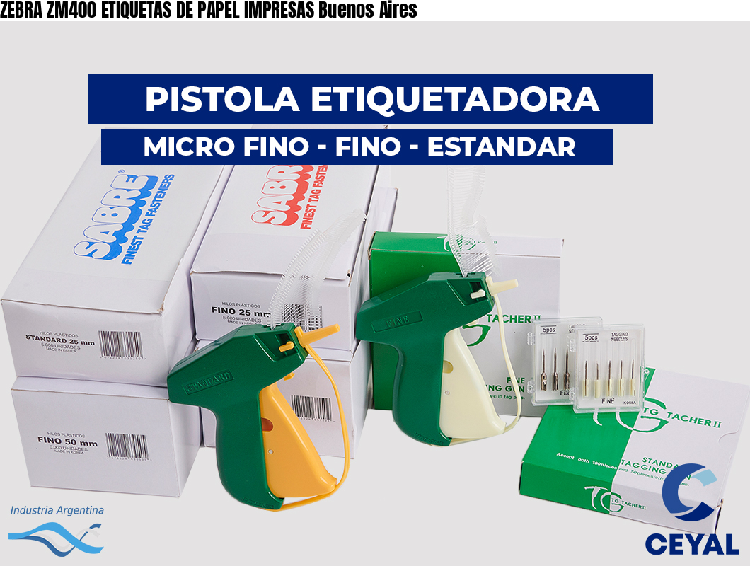ZEBRA ZM400 ETIQUETAS DE PAPEL IMPRESAS Buenos Aires