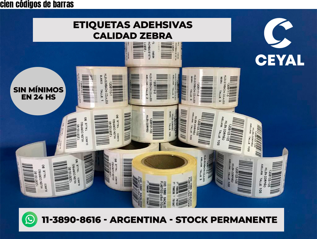 cien códigos de barras