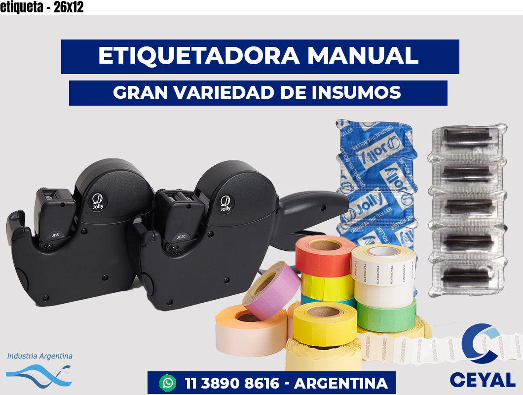 etiqueta - 26x12