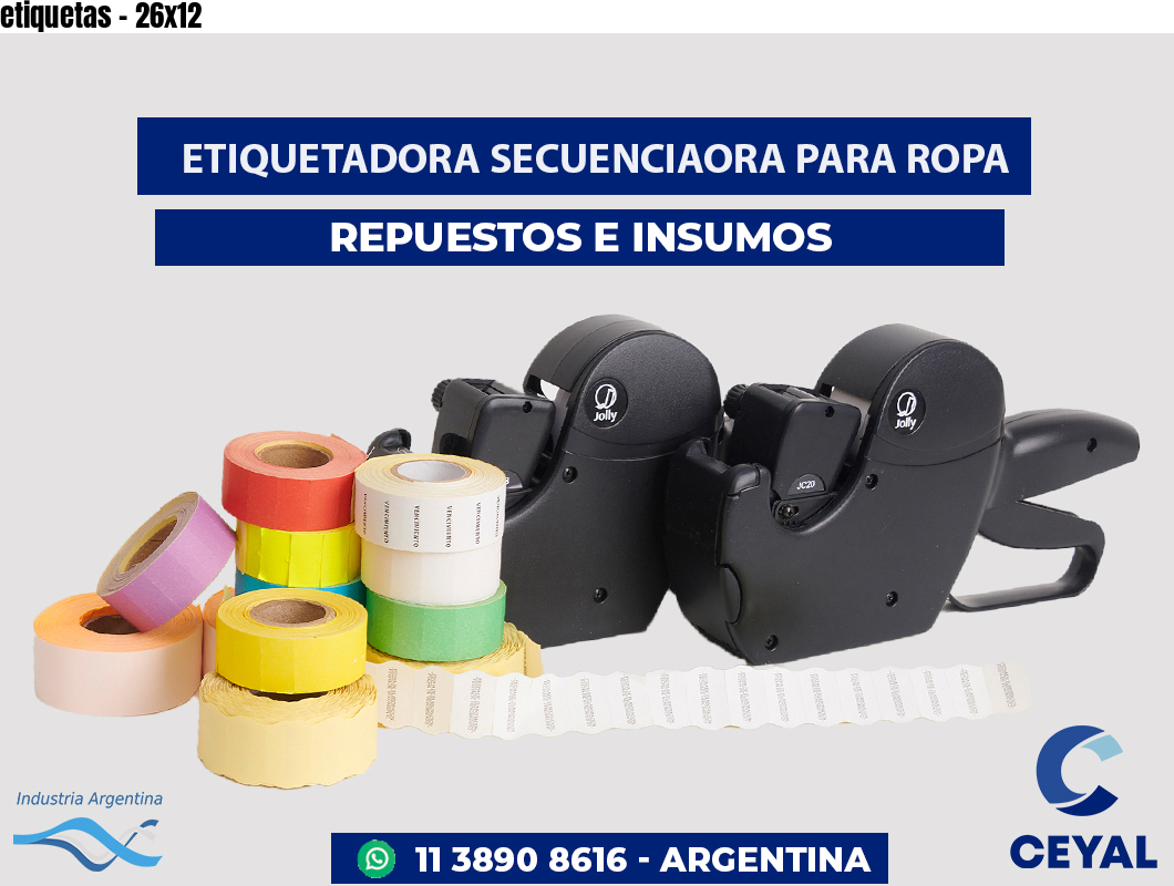 etiquetas - 26x12