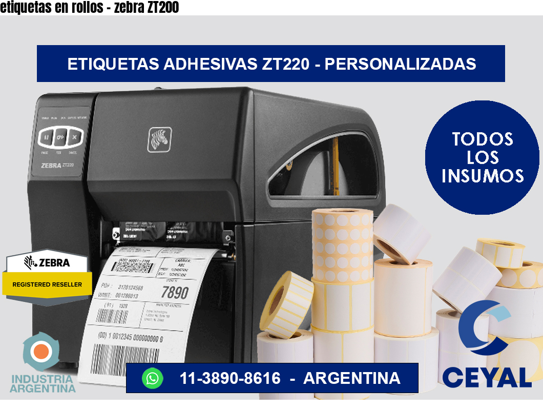 etiquetas en rollos – zebra ZT200