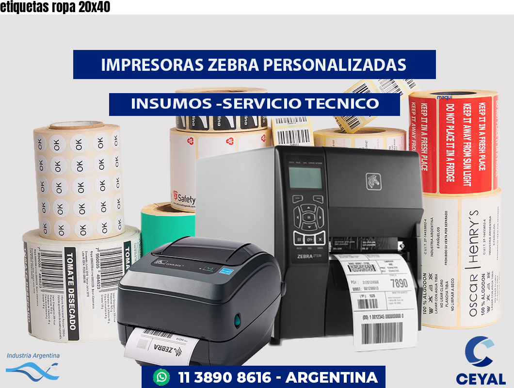etiquetas ropa 20x40