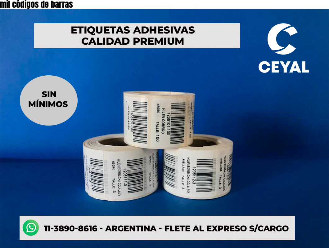 mil códigos de barras