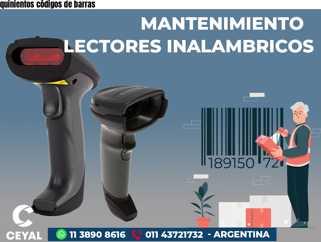 quinientos códigos de barras