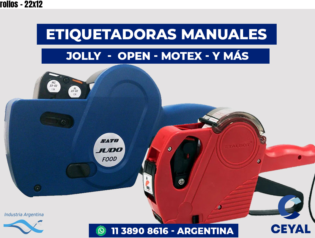 rollos - 22x12