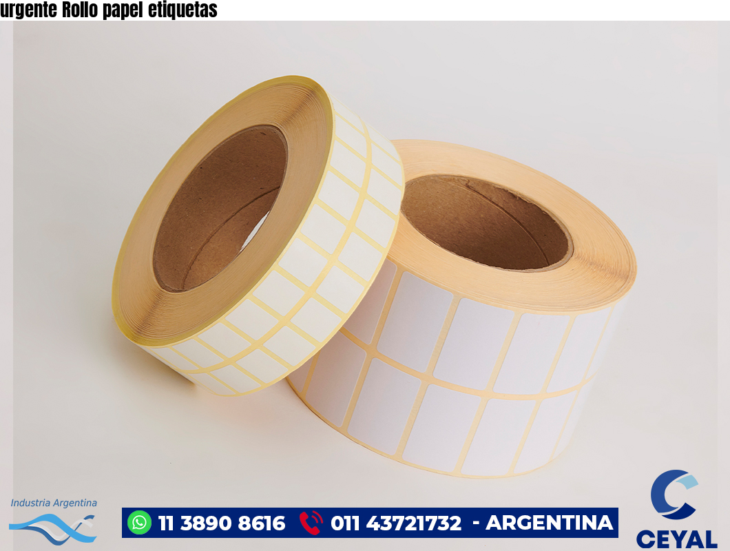 urgente Rollo papel etiquetas