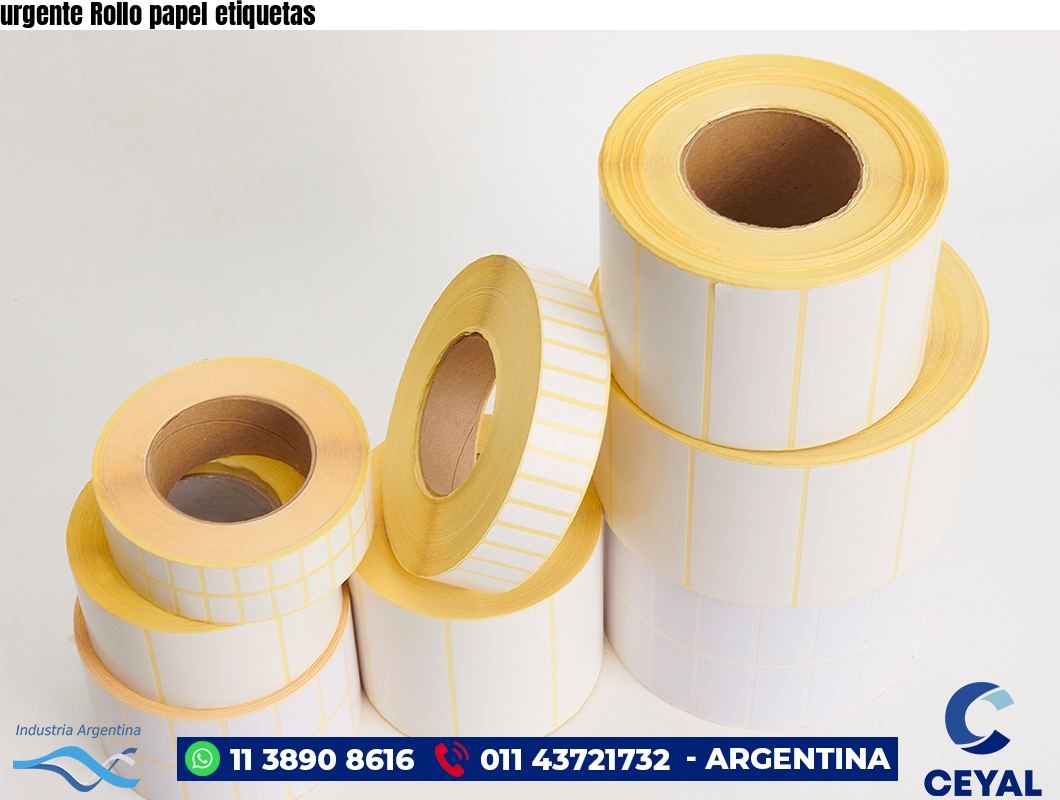 urgente Rollo papel etiquetas