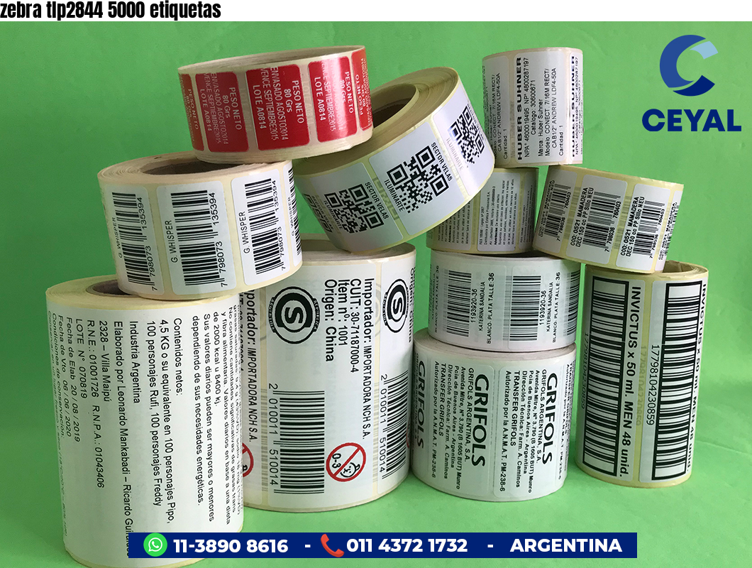 zebra tlp2844 5000 etiquetas